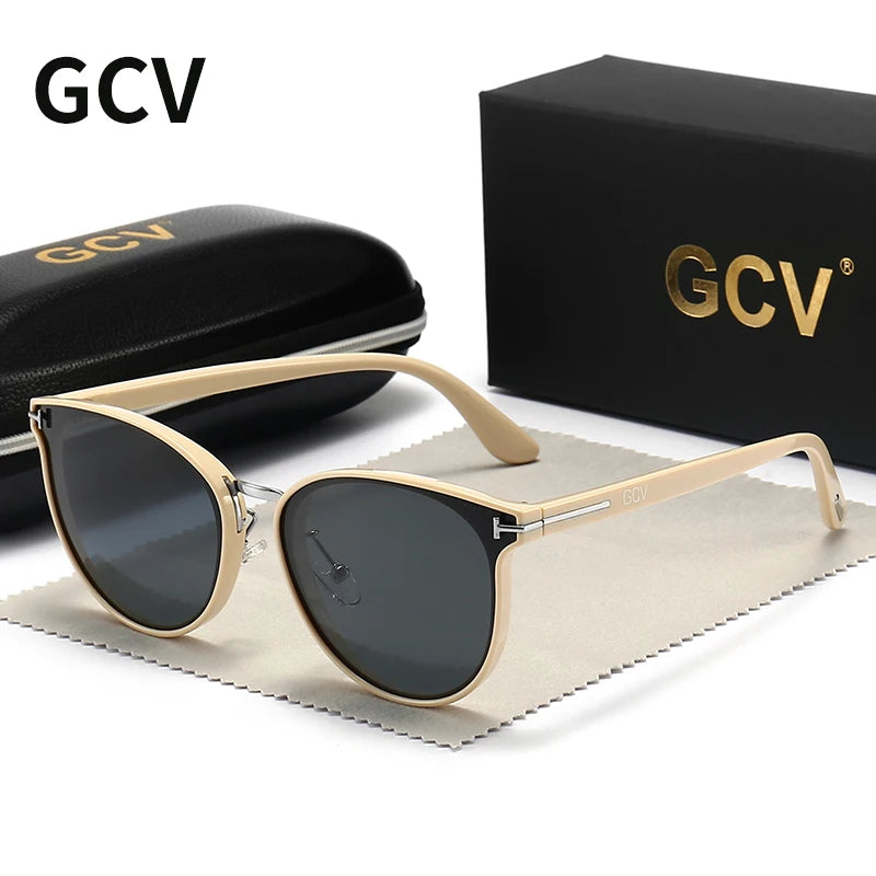 2025 Cat Eye Polarized Sunglasses for Women Ultralight Luxury Fashion Shades