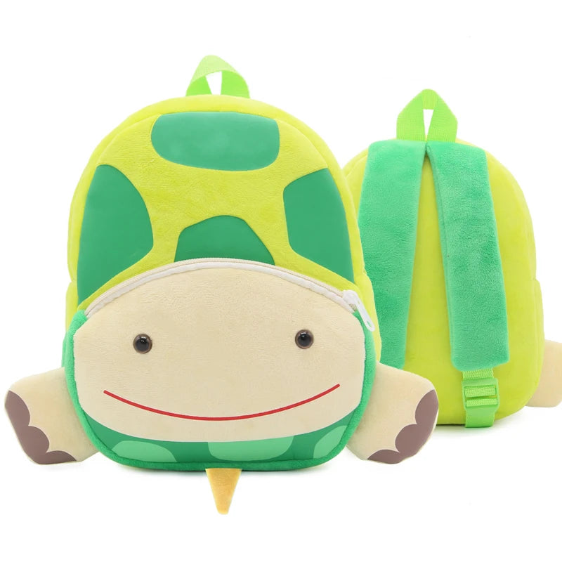 Cute Cartoon Animal Plush Backpack for Kindergarten Kids