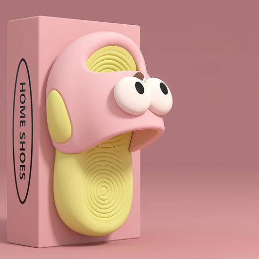 Smile Children’s Slippers – Soft EVA Sole, Big Eyes Design for Boys & Girls