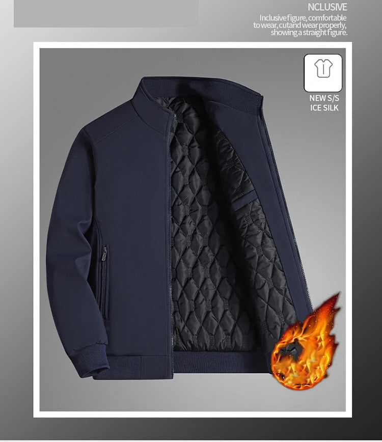 Waterproof Stand Collar Business Casual Coat