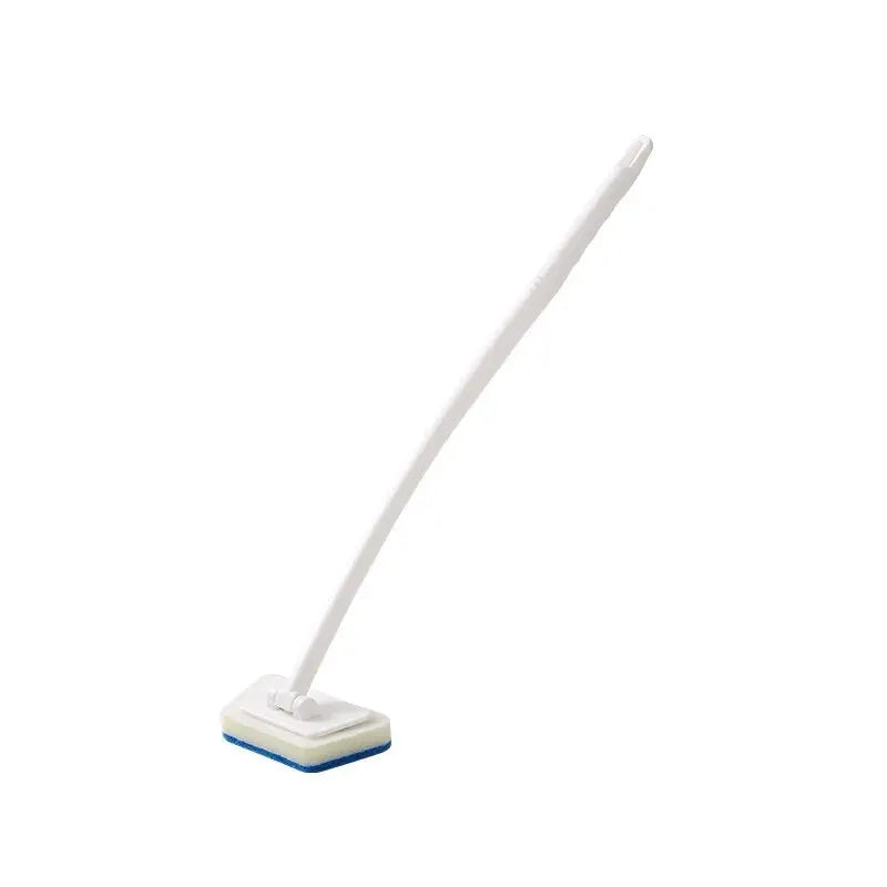Long Handle Bathroom Wall Brush with Removable Sponge for Tile and Tub