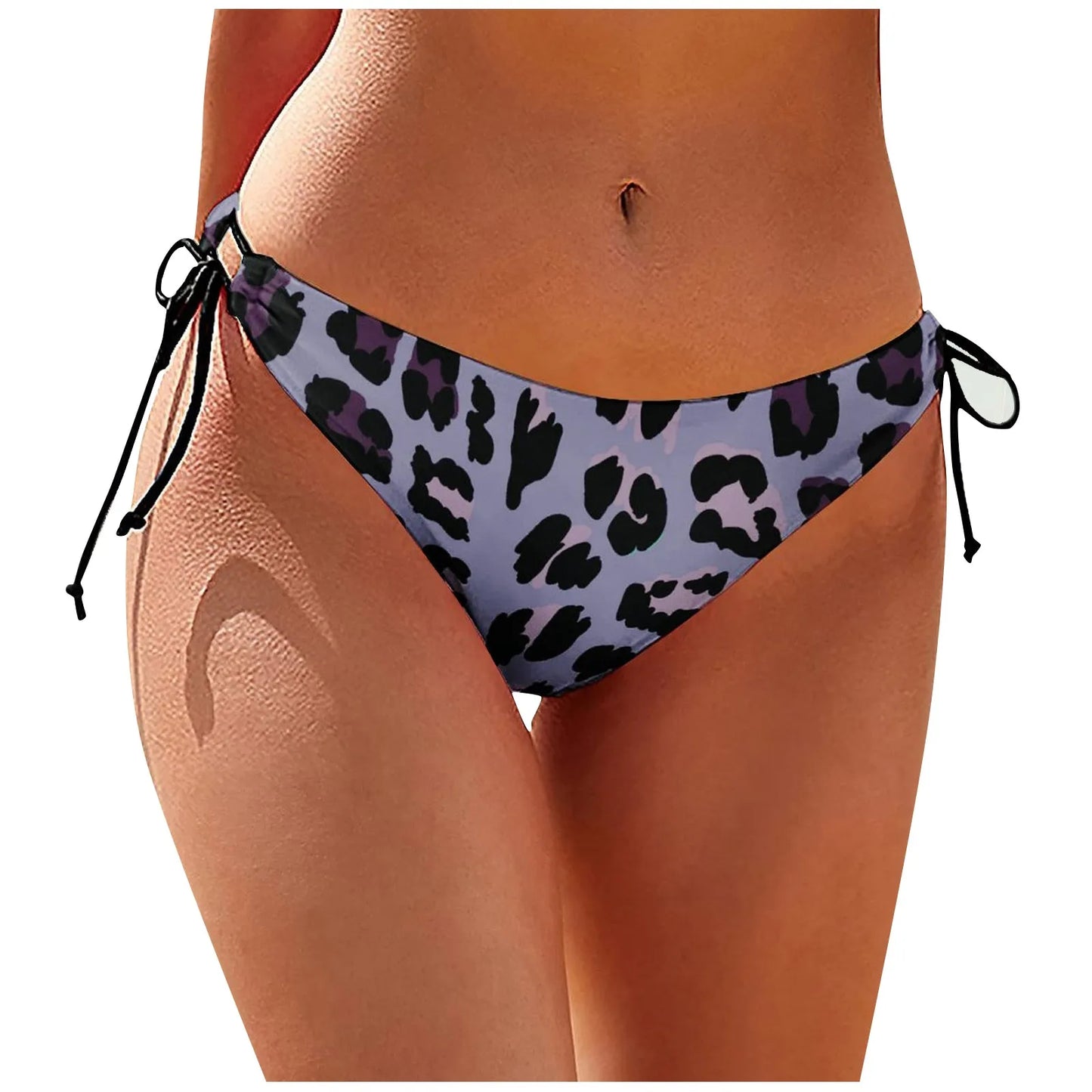High Waist Bikini Swim Bottom for Women with Tie Sides – Vintage Style