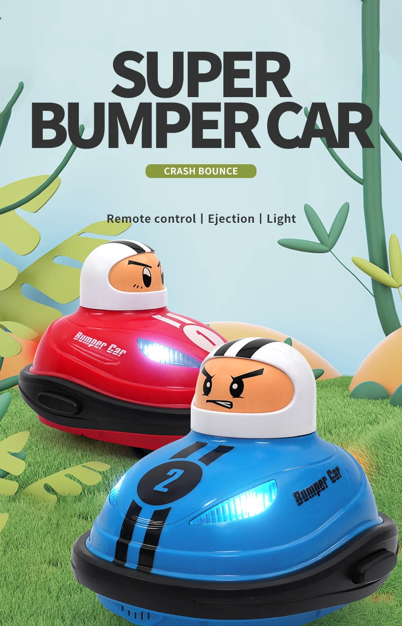RC Super Battle Bumper Car with Pop-Up Doll – 2.4G Remote Control Toy