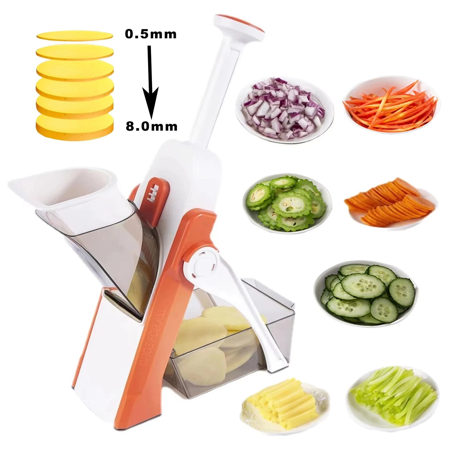 5 in 1 Multifunctional Vegetable Slicer Grater Cutter Kitchen Tool Set