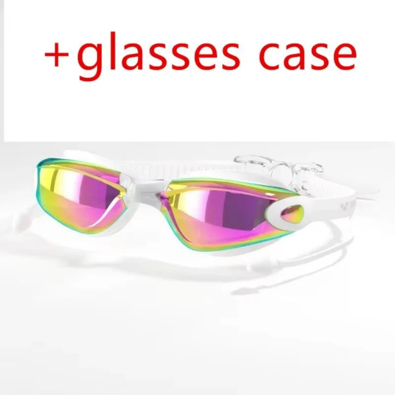 ARENA Anti-Fog UV Swim Goggles with Earplugs for Men and Women