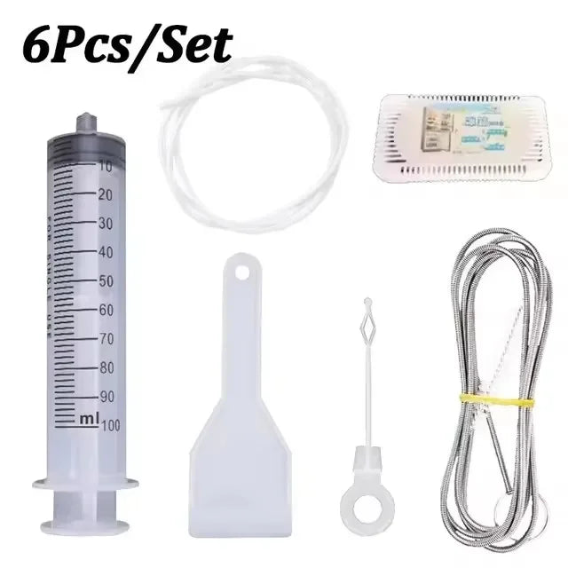 5/6 Set Refrigerator Drain Hole Cleaner Brush Tool for Clog Removal