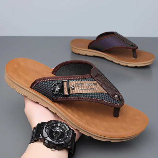 Men’s Summer Flip Flops – Fashion Non-Slip Outdoor Beach Slides