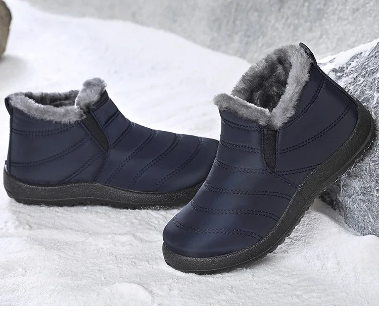 Warm Slip-On Winter Combat Snow Boots