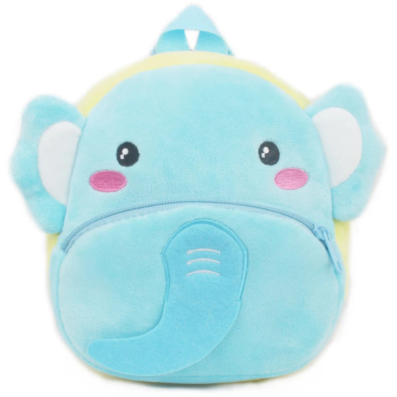 3D Cartoon Plush Kids School Backpack