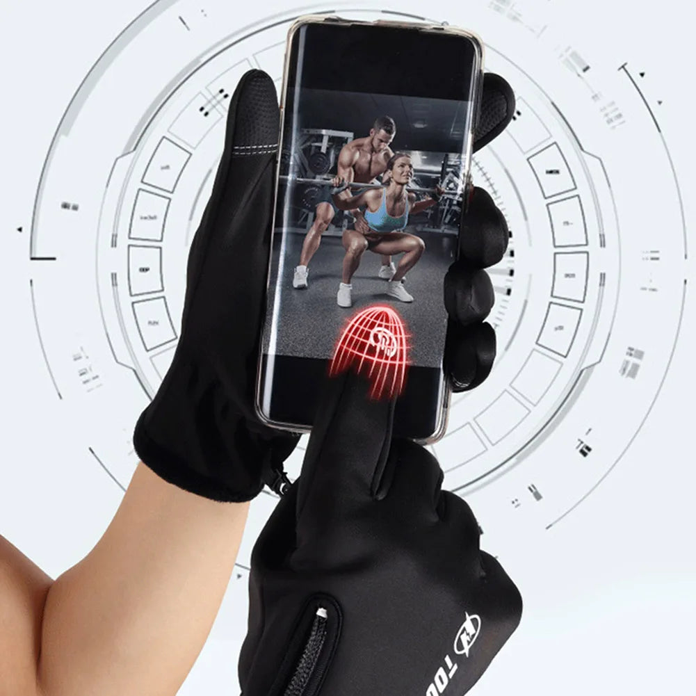 Windproof Rechargeable Touch Screen Winter Gloves