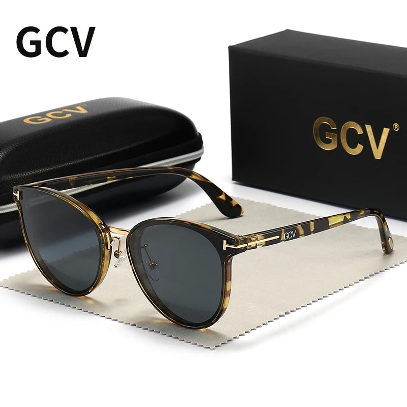 2025 Cat Eye Polarized Sunglasses for Women Ultralight Luxury Fashion Shades