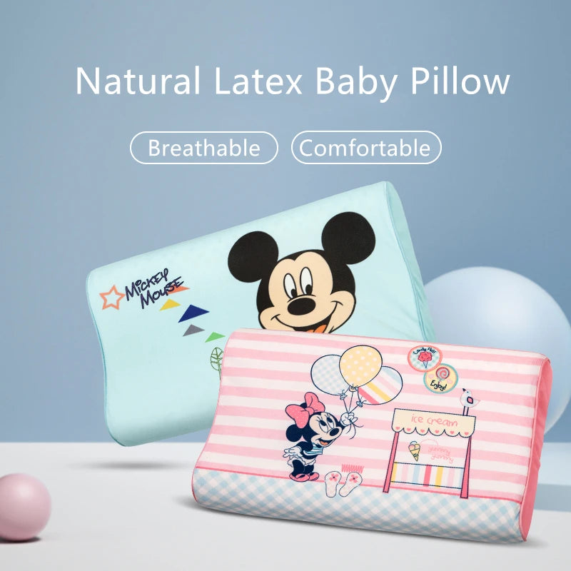 Disney Latex Pillow for Kids 3-6 Years, Multifunctional, All-Season Use