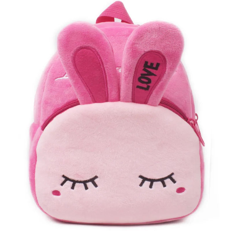 3D Cartoon Plush Kids School Backpack