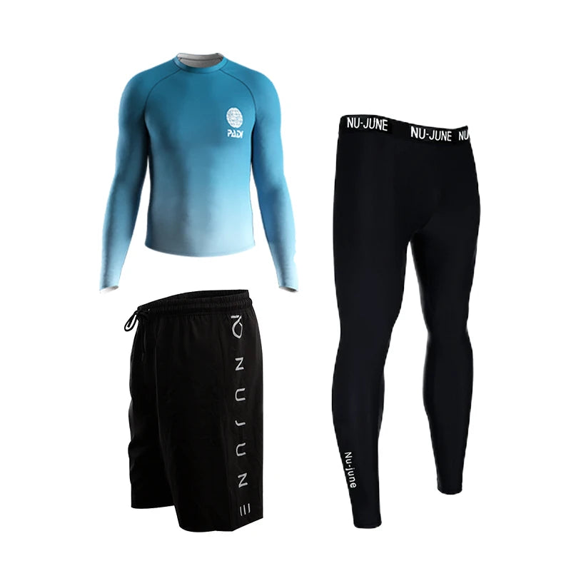 Custom Printed Long Sleeve Rash Guard for Men and Women Surfing Swimwear