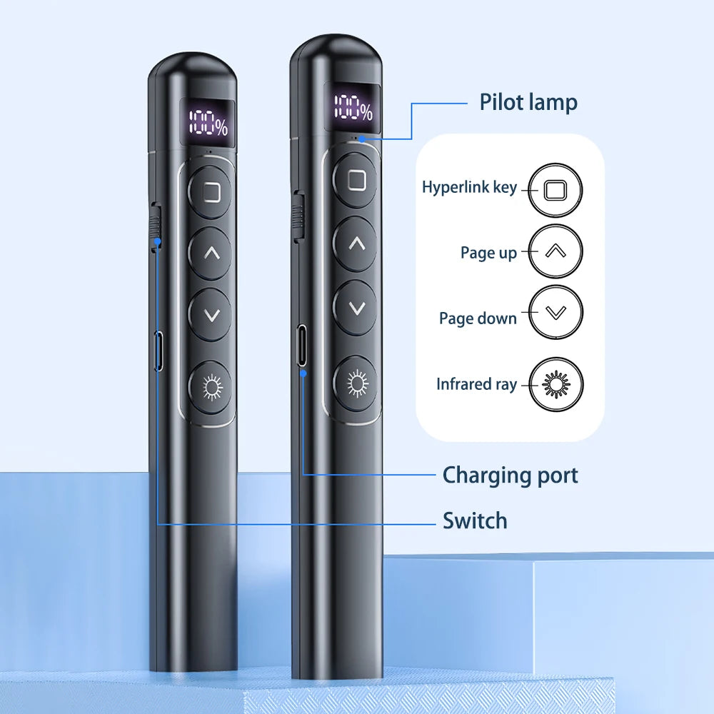 Rechargeable Presentation Remote with Laser Pointer