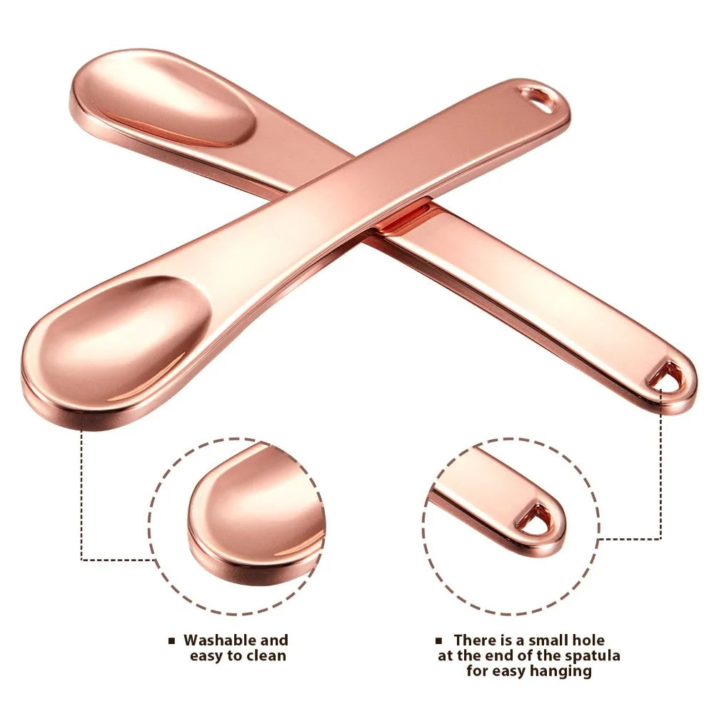 Mini Metal Makeup Spatula & Eye Cream Massage Stick