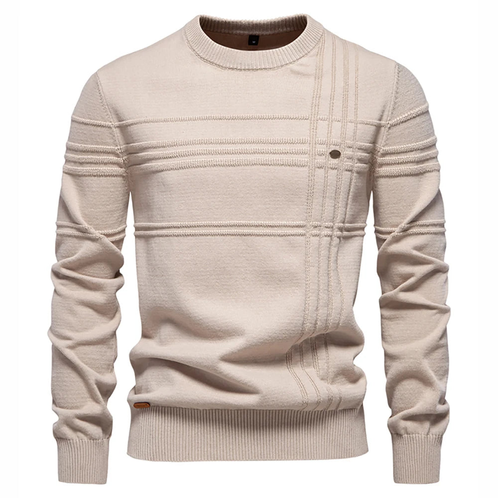 Striped Crewneck Sweater - Cozy & Stylish