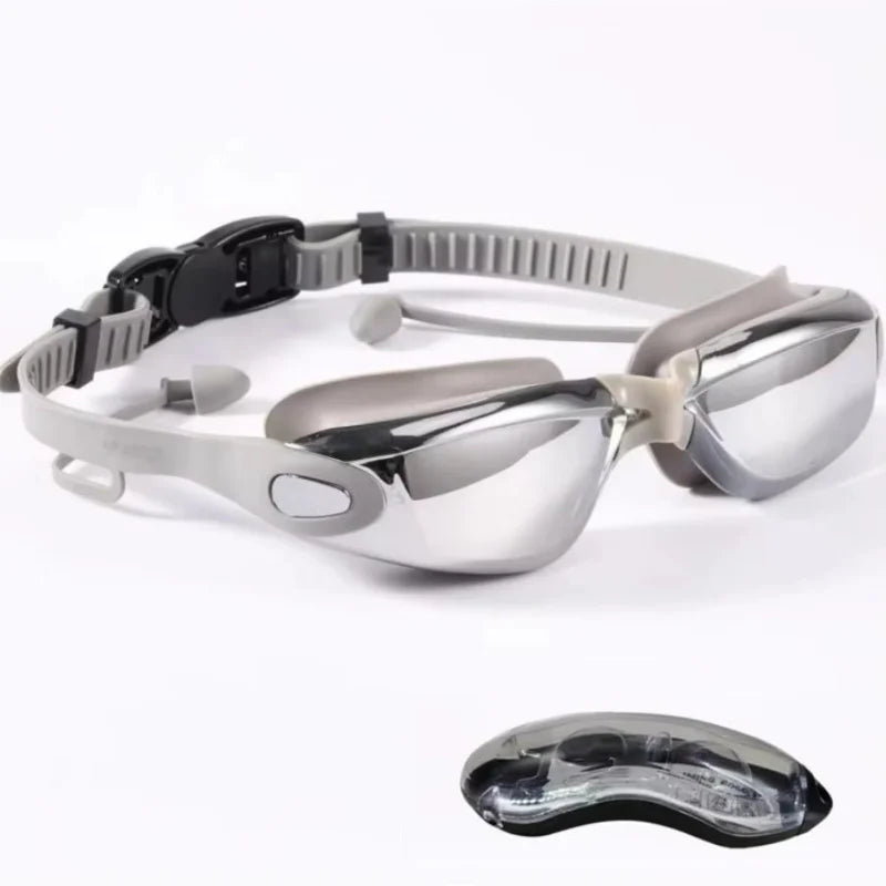 ARENA Anti-Fog UV Swim Goggles with Earplugs for Men and Women