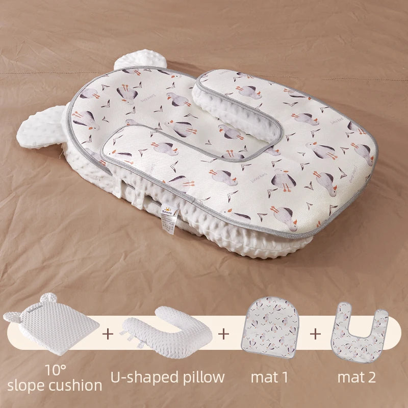 Sunveno Newborn Anti-Spit Up Slope Pad Baby Feeding Support Pillow