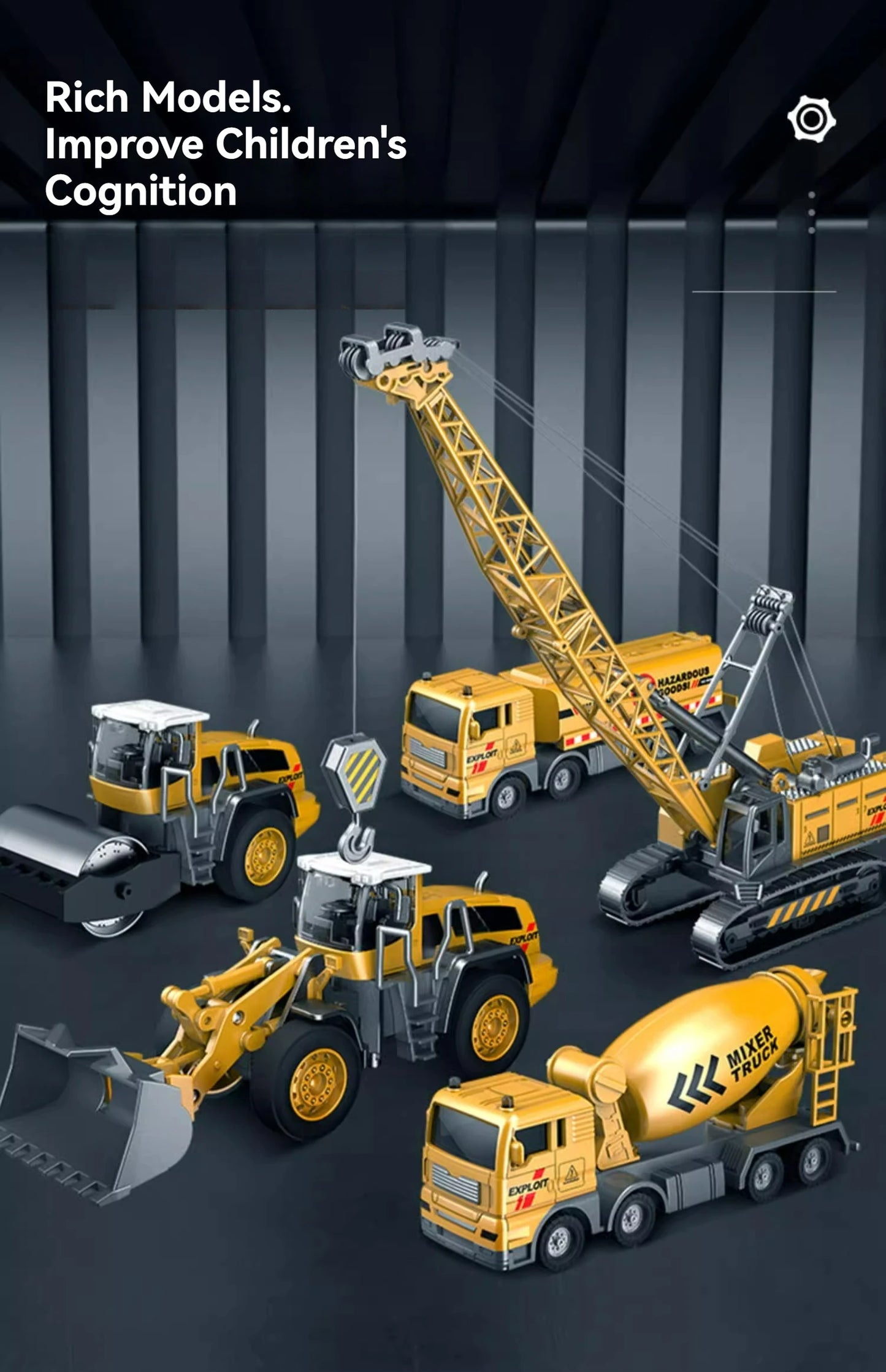 Diecast Truck Toy - Classic Construction Loader