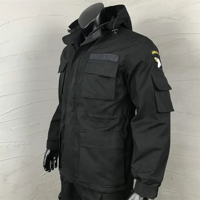 US Military Fleece Tactical Windbreaker Jacket