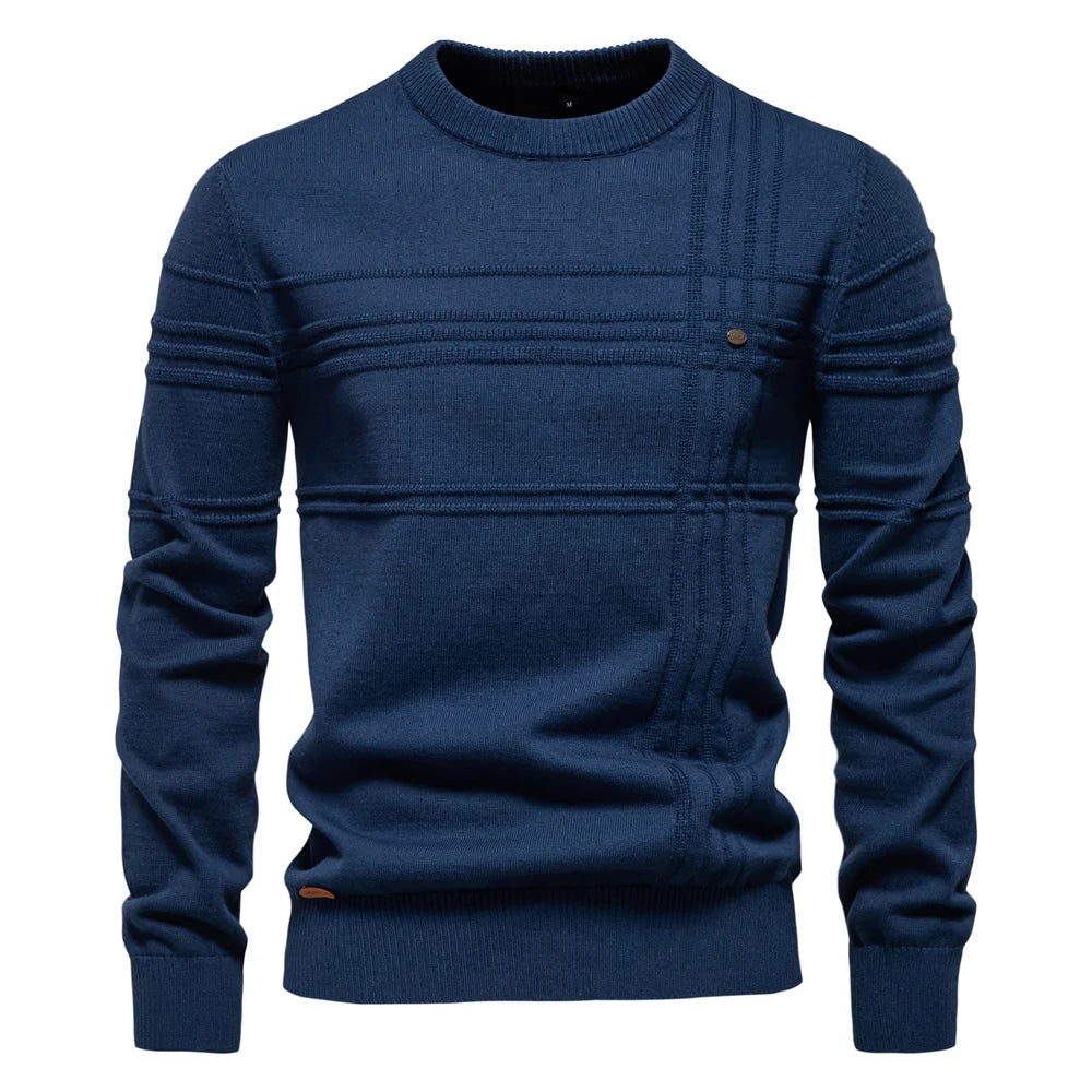 Striped Crewneck Sweater - Cozy & Stylish