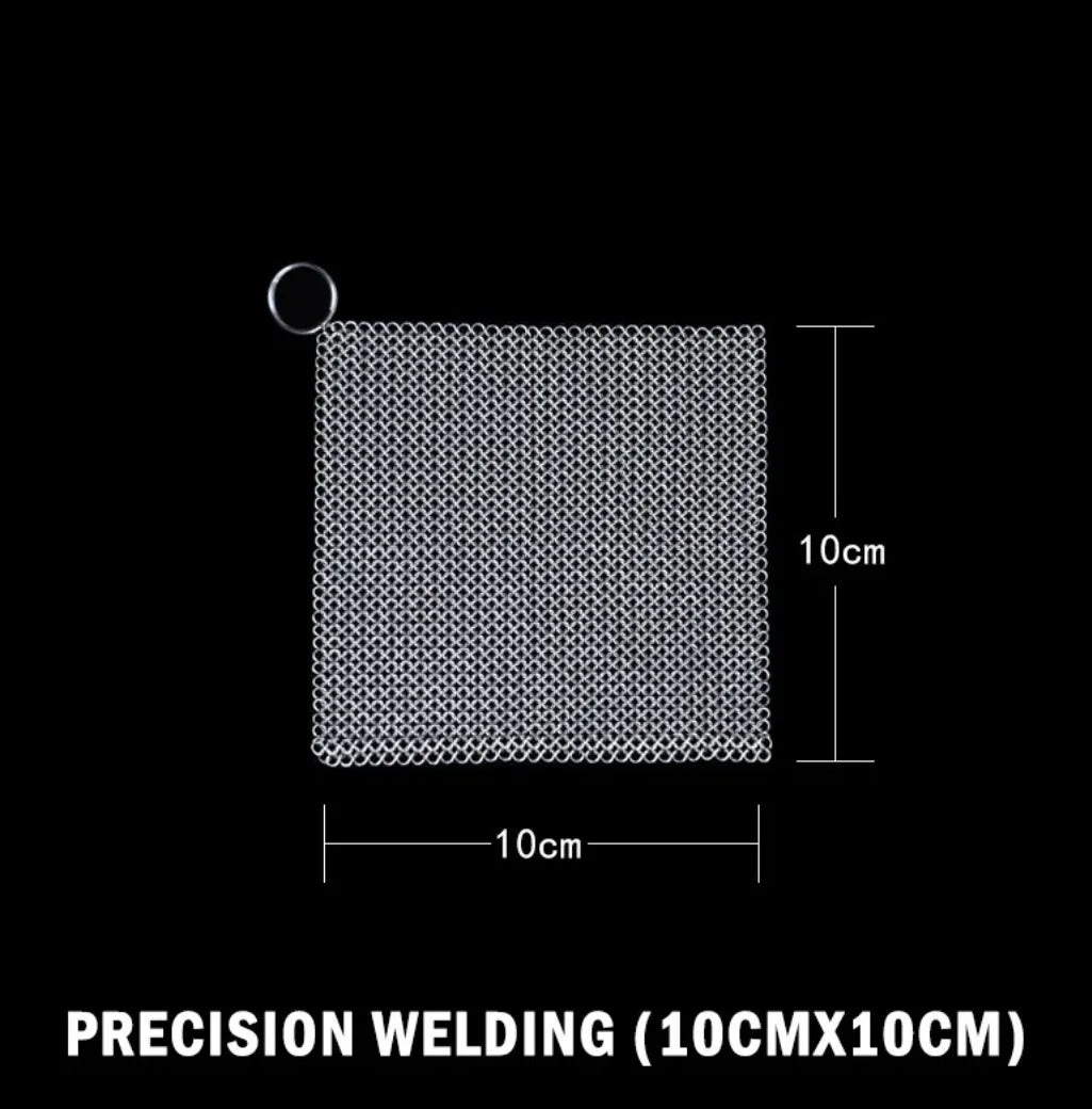 316 Stainless Steel Cast Iron Cleaner Chainmail Scrubber