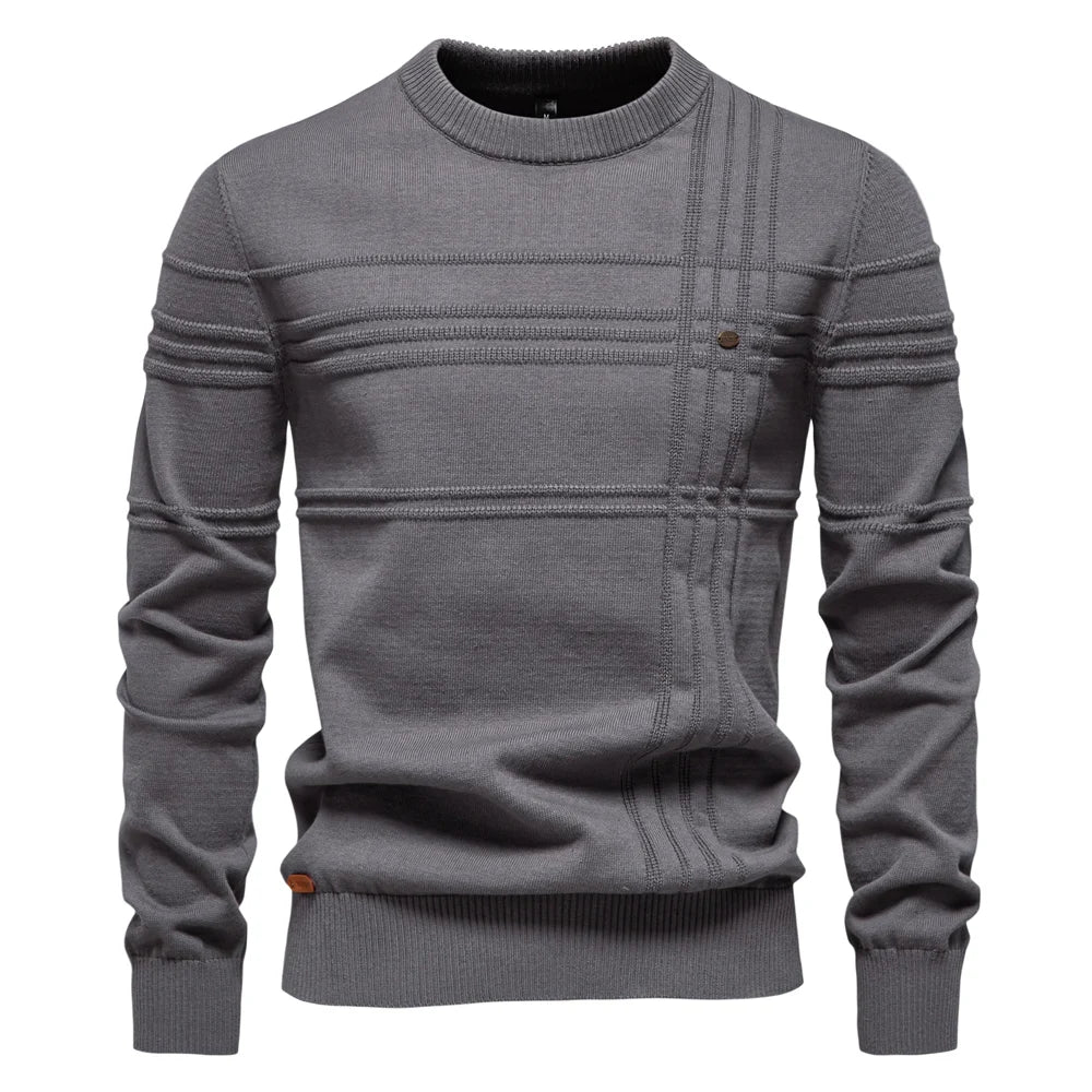 Striped Crewneck Sweater - Cozy & Stylish