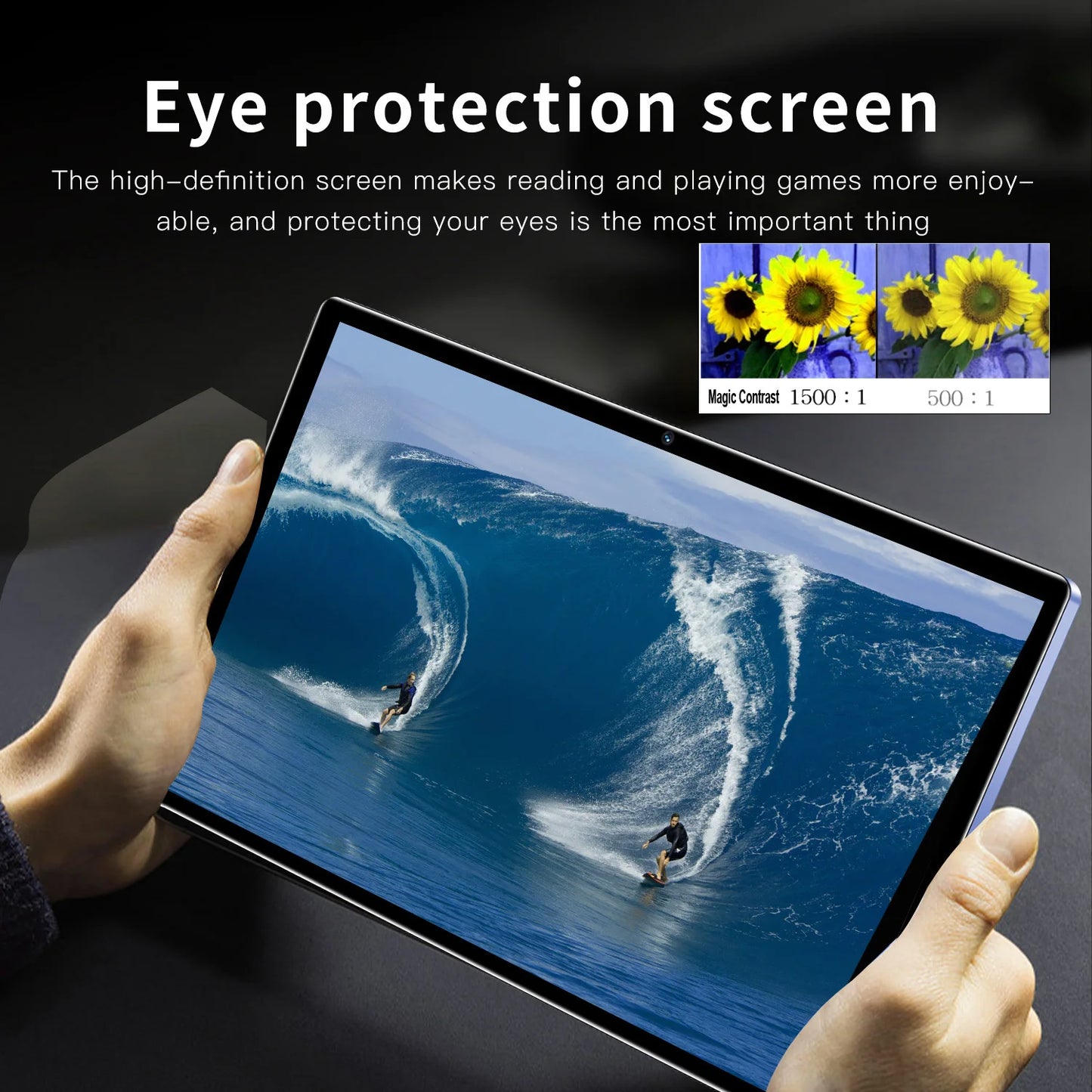 BDF 10.1-Inch Tablet - Android 11, 8GB RAM, 64GB Storage