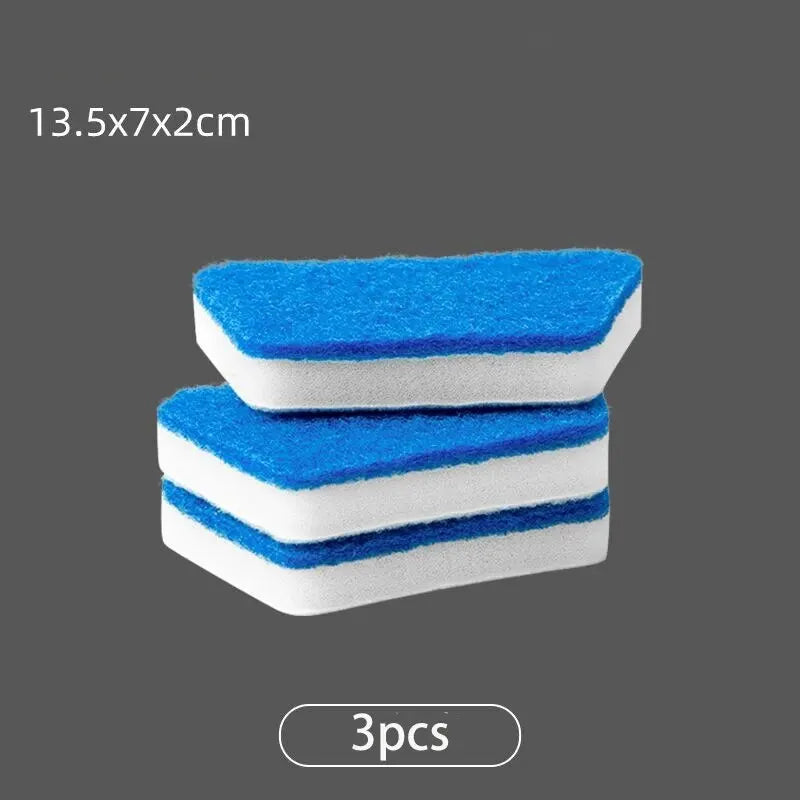 Long Handle Bathroom Wall Brush with Removable Sponge for Tile and Tub