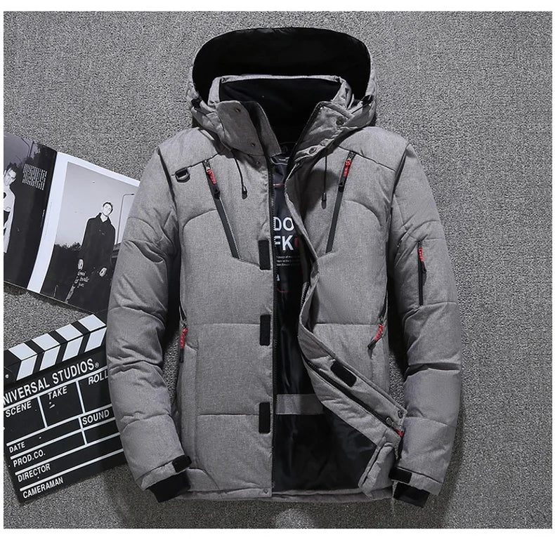 Winter Fashion Thicken Men Parkas Coats with Hood