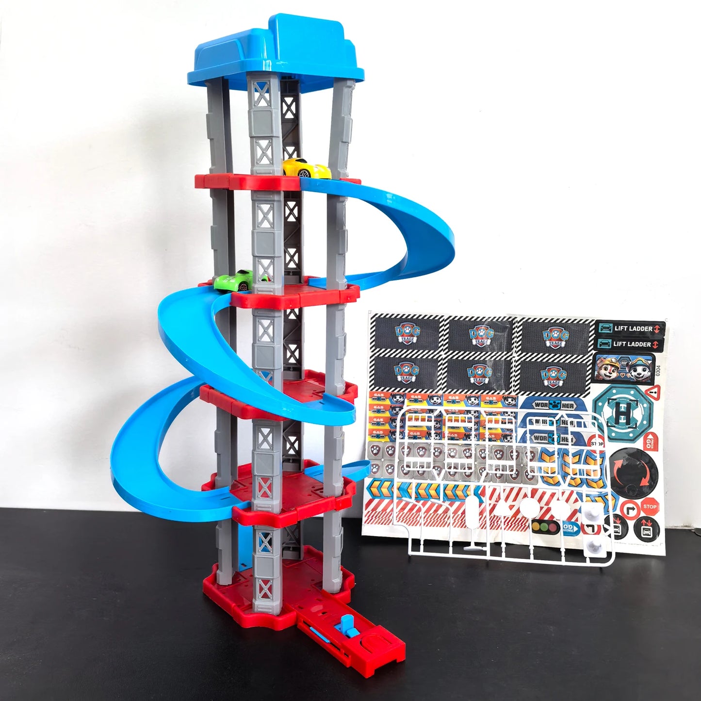 DIY Assembled City Winding Roads Racing Car Garage Toy