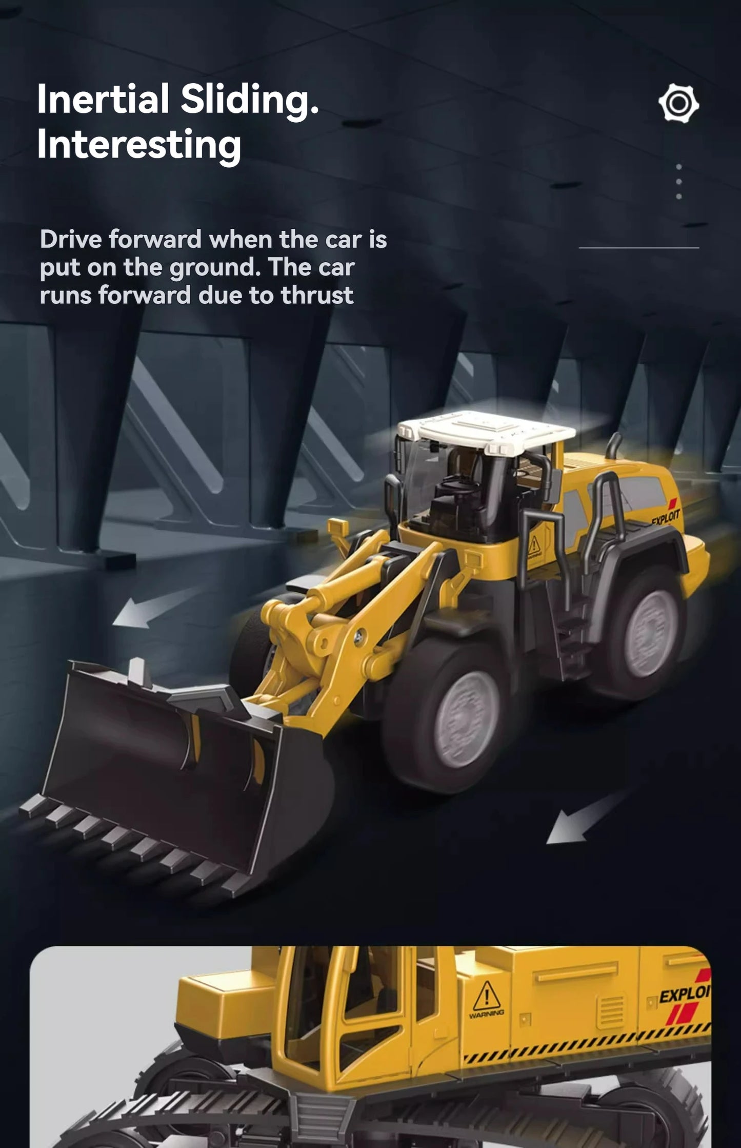 Diecast Truck Toy - Classic Construction Loader