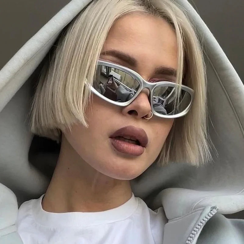 Y2K Punk Sports Sunglasses for Men and Women UV400 Vintage Eyewear