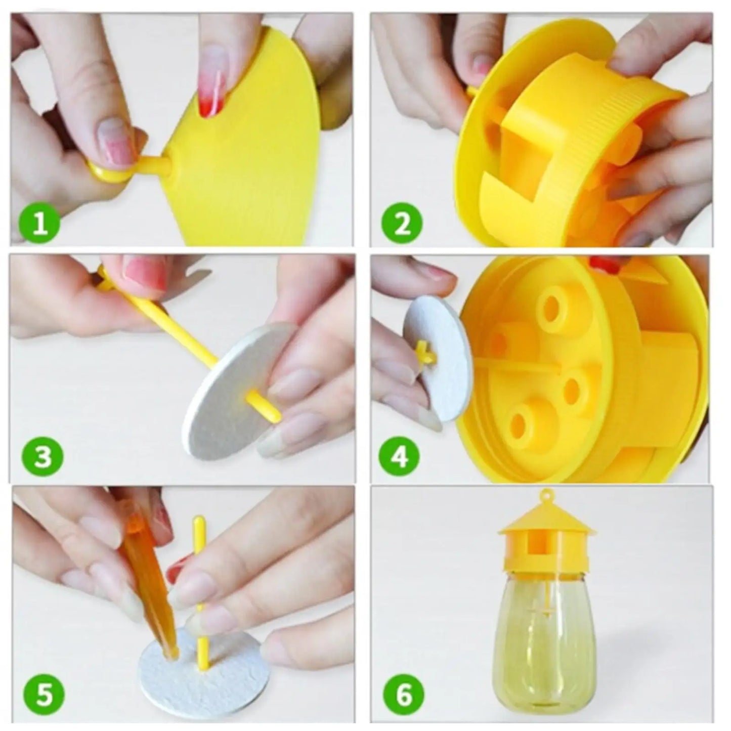 Plastic Fruit Fly Trap Killer for Indoor Outdoor Pest Control