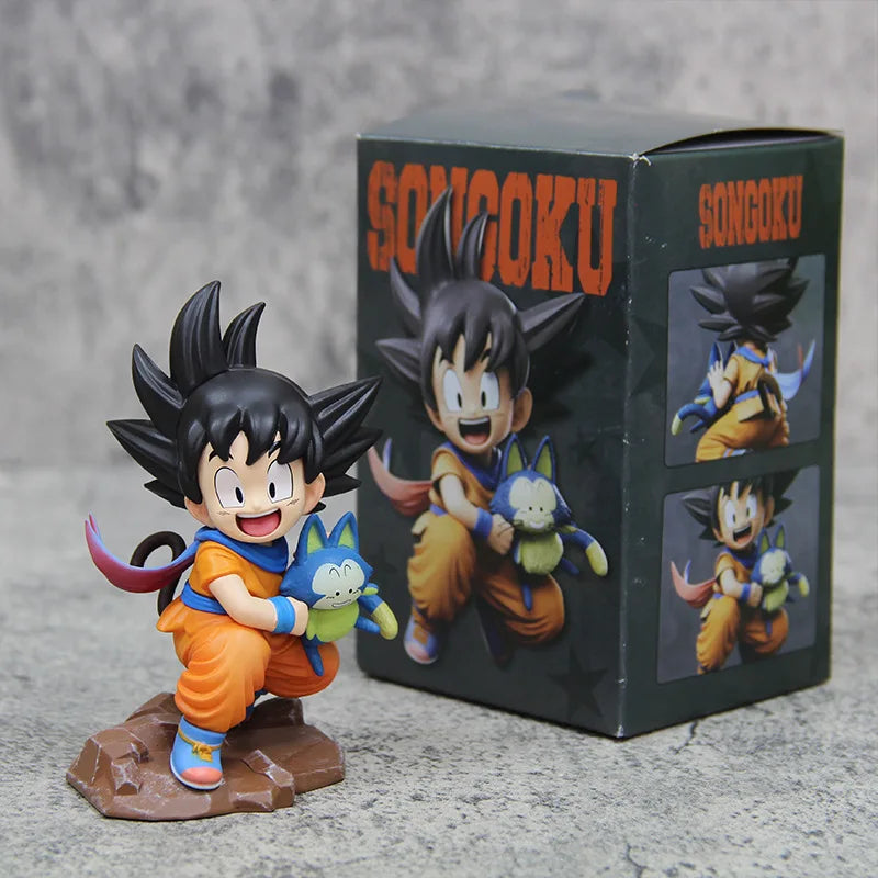 Childhood Goku & Puaru Kawaii Figurine