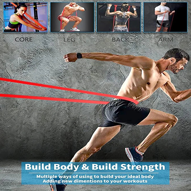 Versatile Latex Resistance Bands for Home Workouts