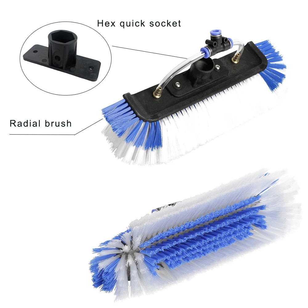Carbon Fiber Water Fed Pole Brush for Solar Panel and Window Cleaning