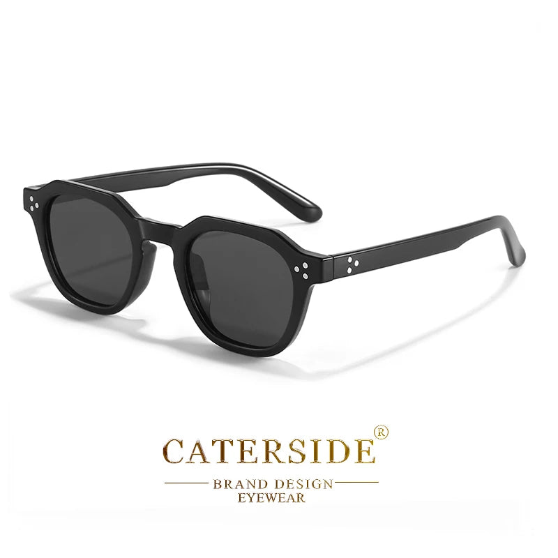 Retro Polarized Sunglasses for Men and Women with Ultralight TR90 Frame