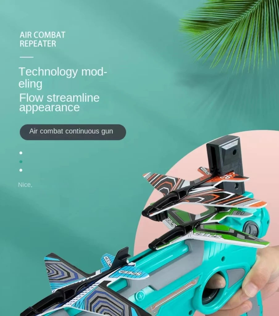 Foam Airplane Launcher – Fun Outdoor Flying Toy for Kids