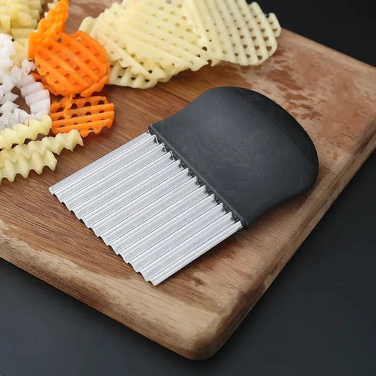 Stainless Steel Potato Chip Slicer & Crinkle Cutter