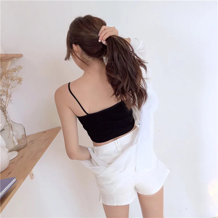 Slim Fit Korean-Style Women’s Seamless Tank Top