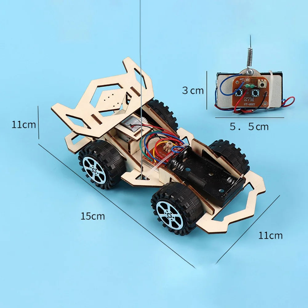 Kids Remote Control Electric Wooden Racing Toys