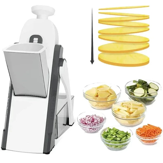 5 in 1 Multifunctional Vegetable Slicer Grater Cutter Kitchen Tool Set