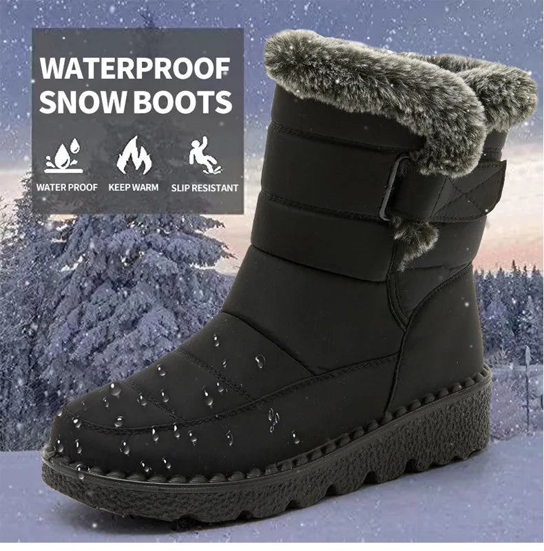 Stylish Women's Winter Boots - Waterproof, Warm
