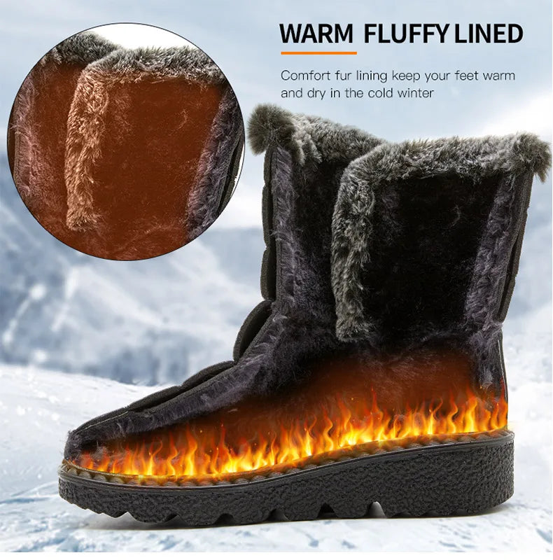 Stylish Women's Winter Boots - Waterproof, Warm