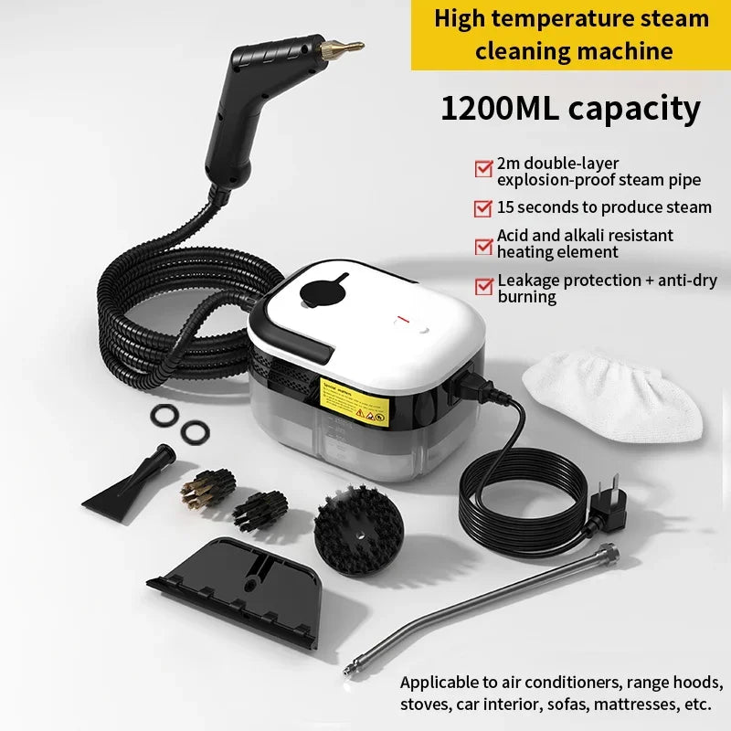 Electric High-Temperature Steam Cleaner 110V/220V for Car and Home Cleaning