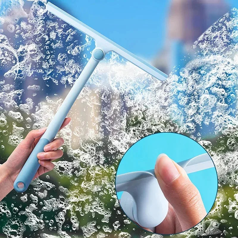 T-Shaped Rotating Window Glass Scraper for Home Cleaning Non-Scratch Tool