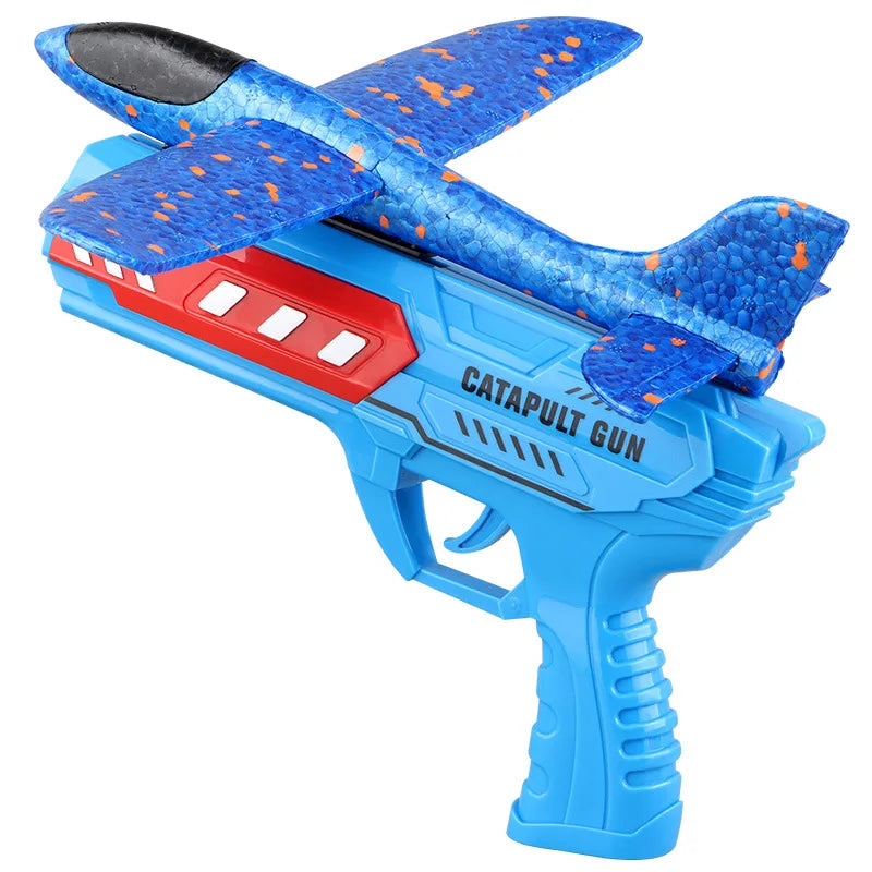 Kids Airplane Launcher Toys – 13.2'' LED Foam Glider Catapult Plane