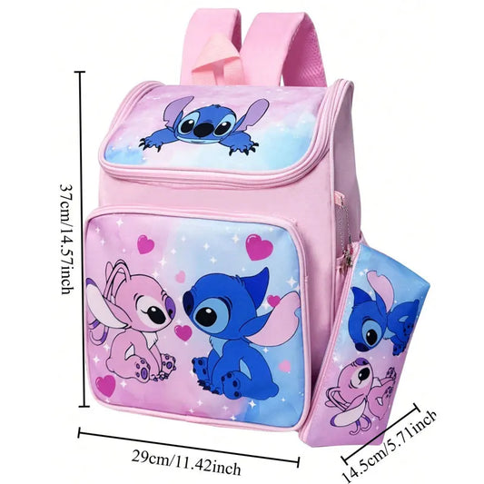 Disney Stitch Kids Backpack & Makeup Bag Set